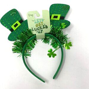 Berry St. Patrick's Day Leprechaun Hat Tinsel Green Headband OS